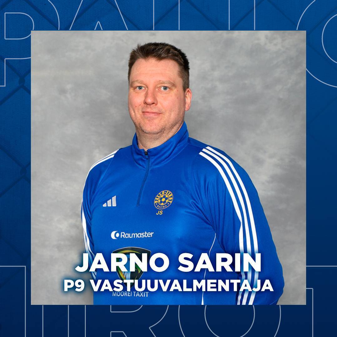 Jarno Sarin on P9 vastuuvalmentaja kaudella 2026