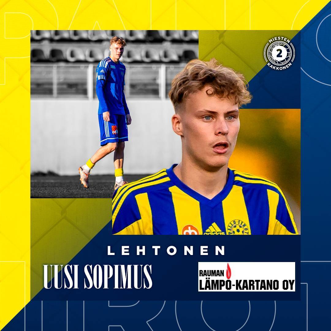 Niko Lehtonen sopimukseen edustusjoukkueen kanssa