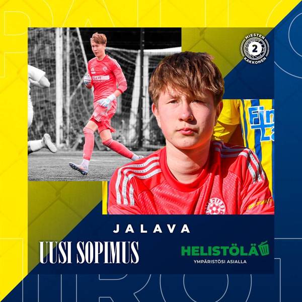 Niilo Jalava täydentää Pallo-Iirojen maalivahtikolmikon