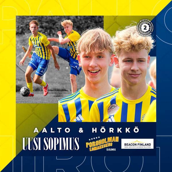 Eino Aalto ja Oliver Hörkkö kahden vuoden sopimuksiin