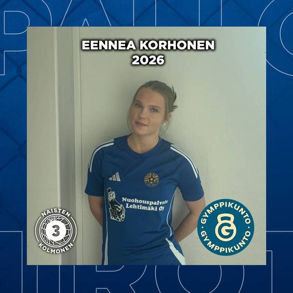 Eennea Korhonen jatkaa sinikeltaisissa