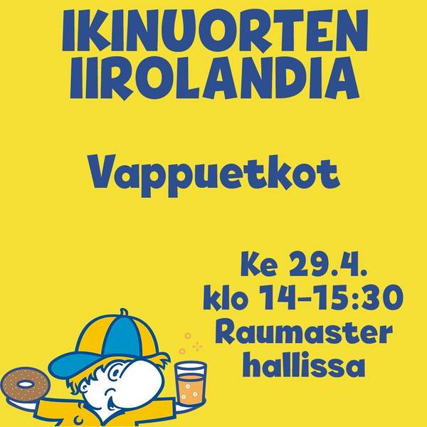 Ikinuorten Iirolandian kevätkausi päättyy vappuetkoihin