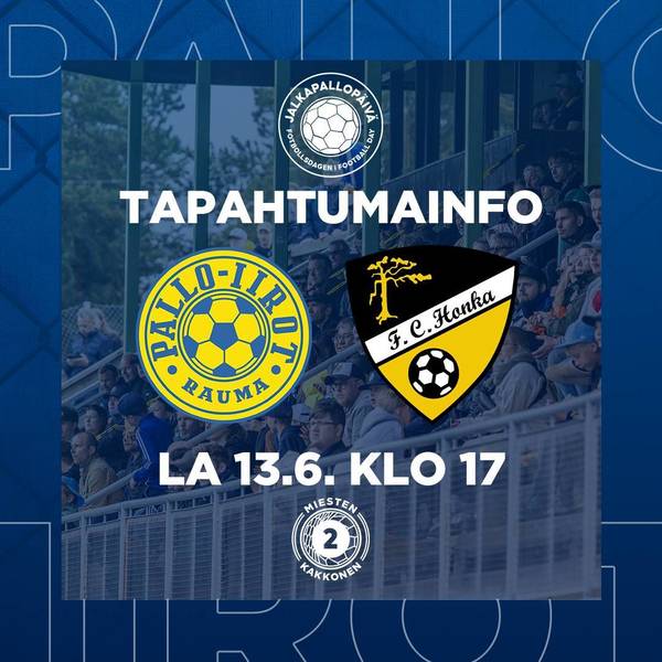 Tapahtumainfo: Pallo-Iirot - FC Honka
