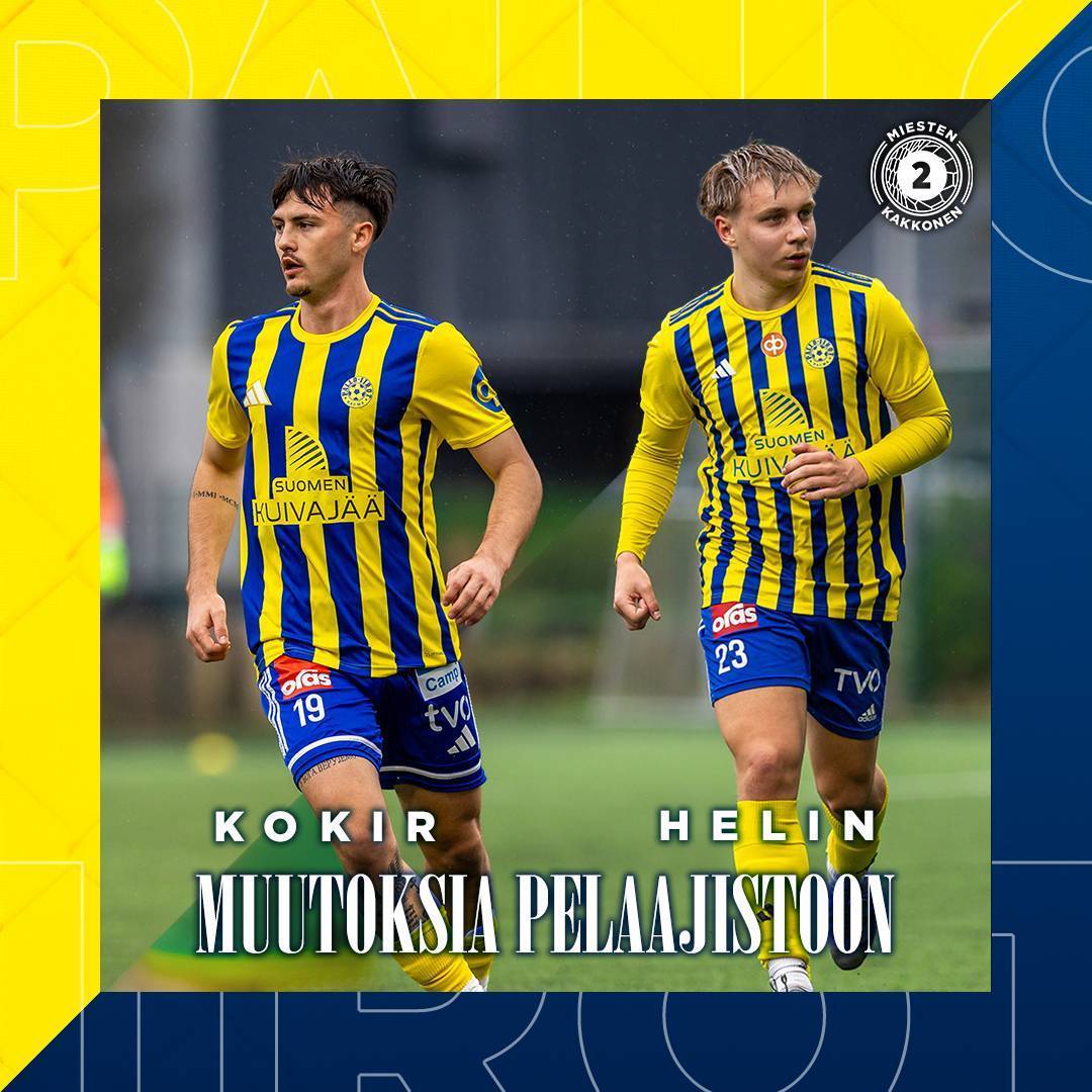 Muutoksia miesten pelaajistoon
