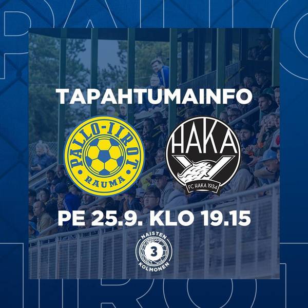 Tapahtumainfo: Pallo-Iirot - FC Haka-j