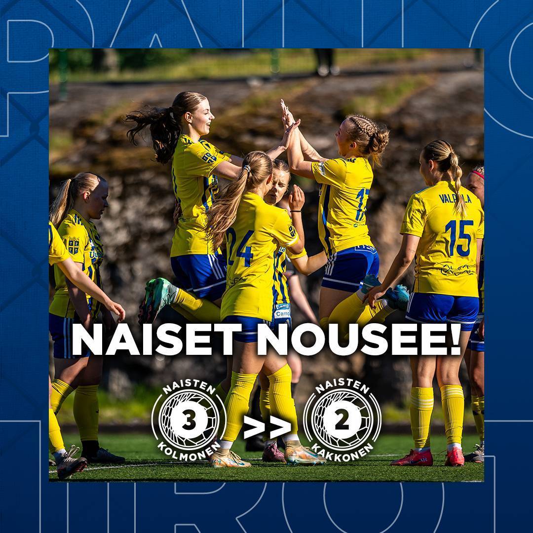 Naisten edustusjoukkue nousee Kakkoseen!