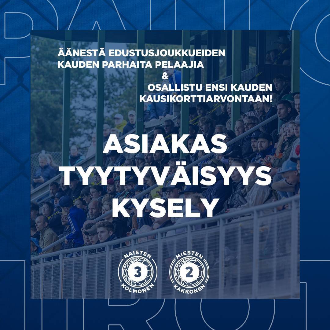 Äänestä edustusten parhaita pelaajia ja vastaa ottelutapahtumien asiakastyytyväisyyskyselyihin