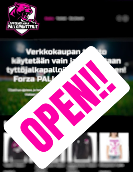 Nyt Verkkokauppaan ostoksille! Kauppa auki 🥳