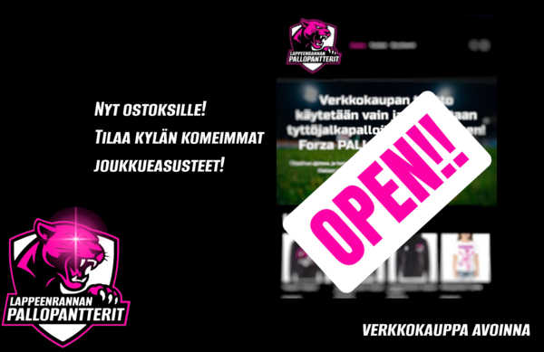 Nyt Verkkokauppaan ostoksille! Kauppa auki 🥳