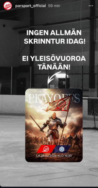 Allmänhetens tid/ Yleisövuoro 28.2.26 Peruttu