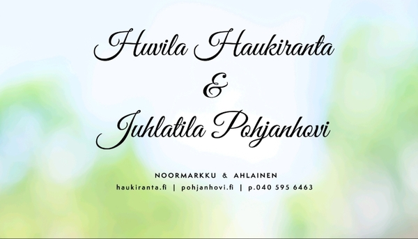 Huvila Haukiranta & Juhlatila Pohjanhovi