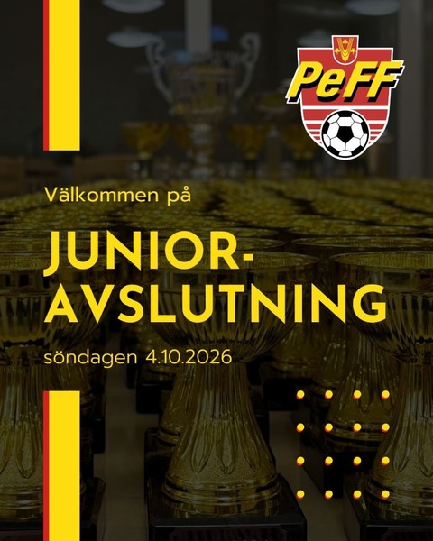 Välkommen på Junioravslutning