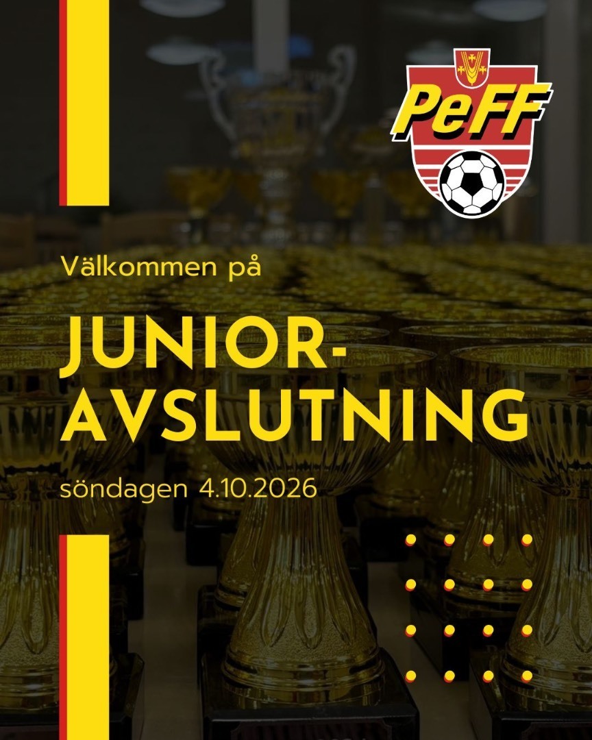 Välkommen på Junioravslutning