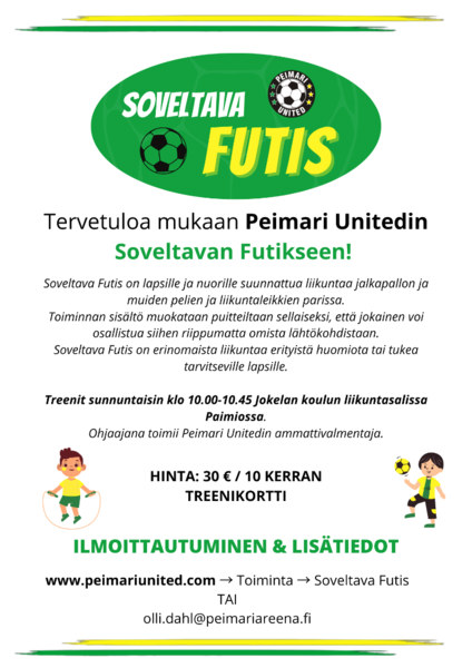 Soveltava futis keväällä 2023