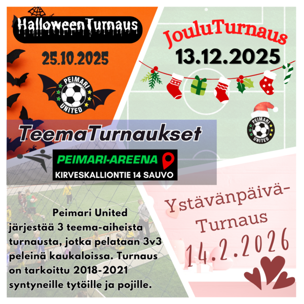Talven teematurnauksia 2018-2021 syntyneille futaajille