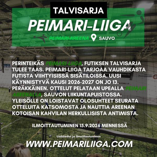 Peimari liiga 2026-2027 on taas täällä