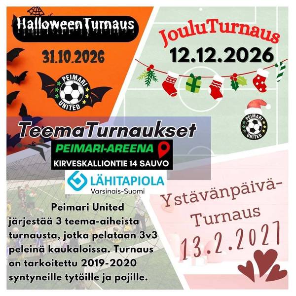 Talven teematurnauksia 2019-2020 syntyneille futaajille