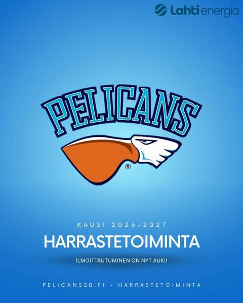 Pelicans SB harrastetoiminta kaudella 2026-2027