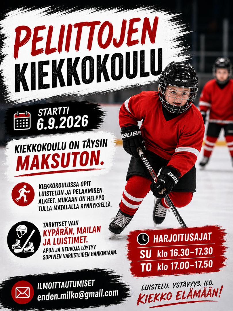 Peliittojen Kiekkokoulu alkaa!