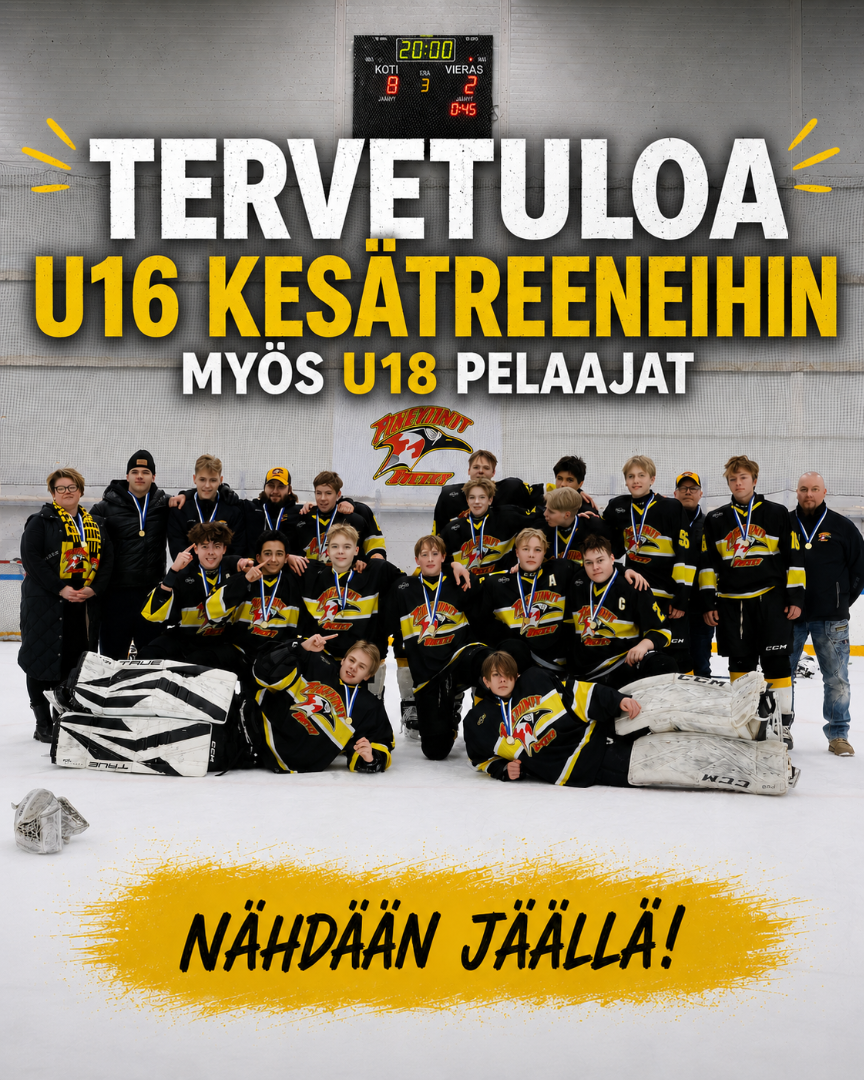 ​U16-joukkueen kesätreenit käynnissä – myös tulevat U18-pelaajat tervetuloa mukaan!