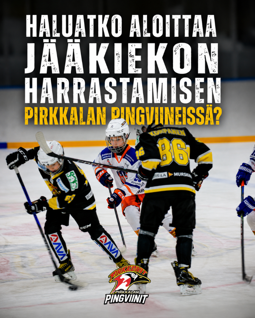 Haluatko aloittaa jääkiekon harrastamisen Pirkkalan Pingviineissä?