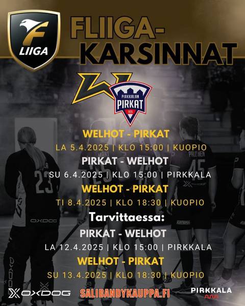 Naisten F-liigakarsinnat jatkuvat viikonloppuna