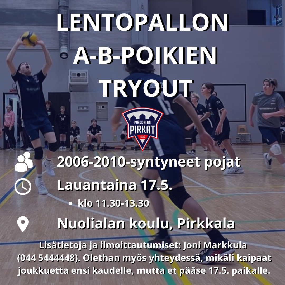 A-B-poikien try-out-kaudelle 2025-2026