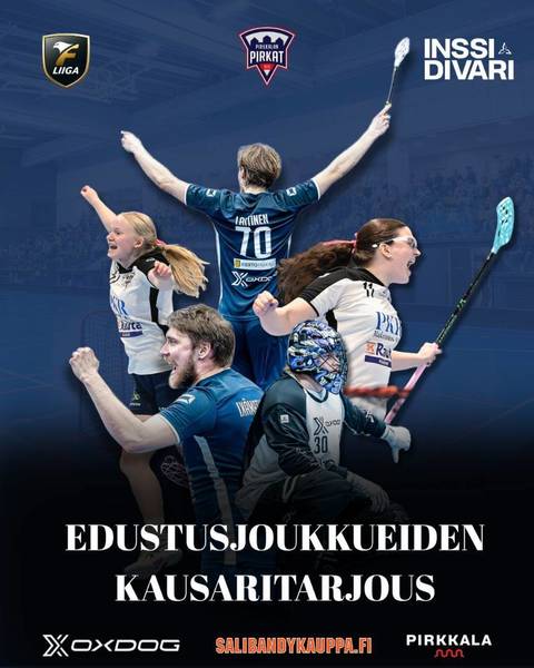 Salibandyn edustusjoukkueiden kausikortit yhteistarjouksessa