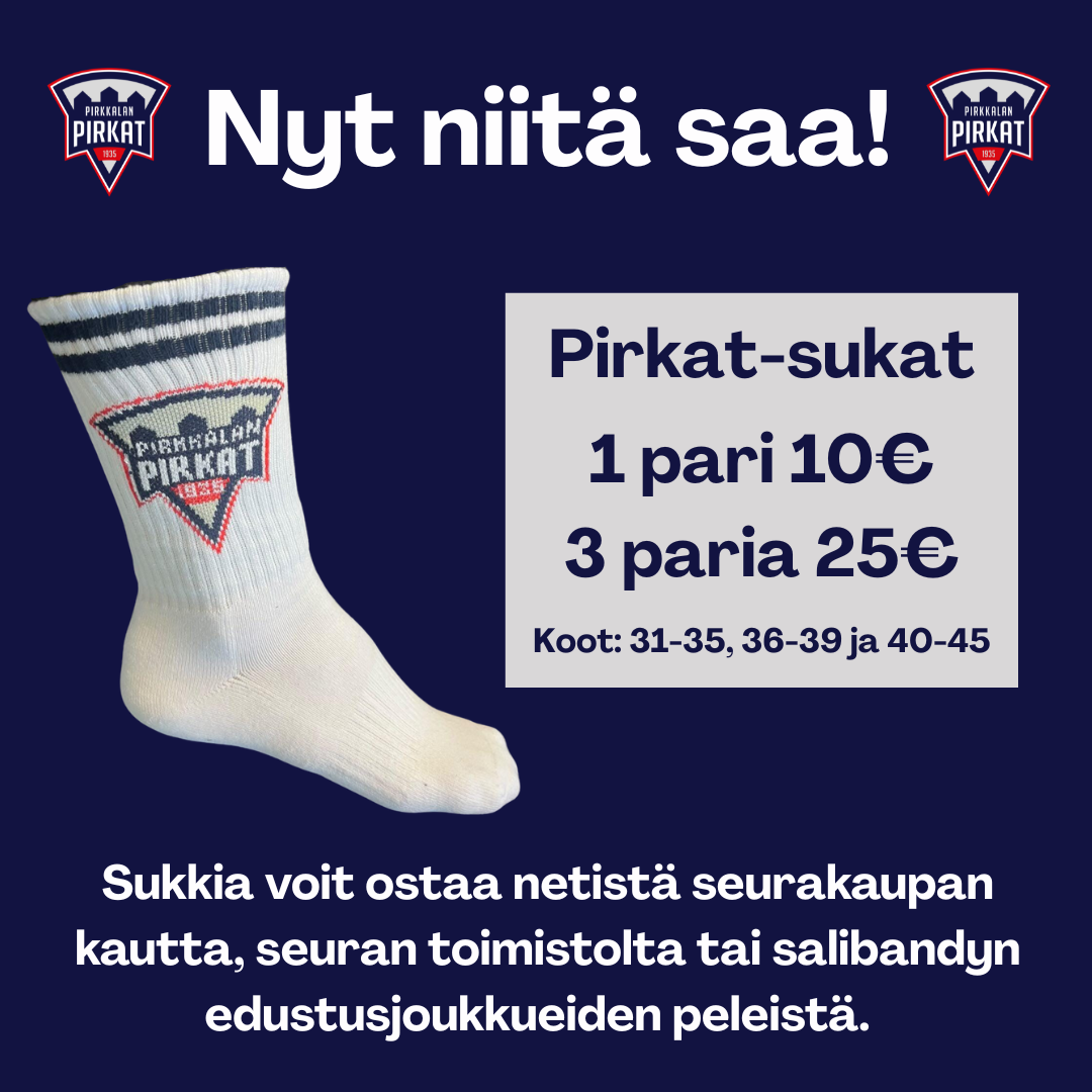Uudet Pirkat-urheilusukat myynnissä!