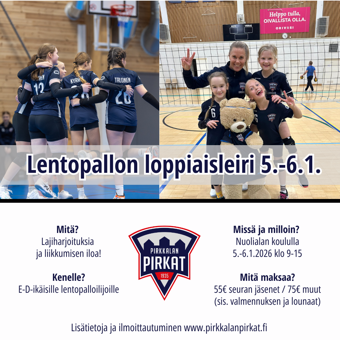 Lentopallon loppiaisleiri 5.-6.1.2026