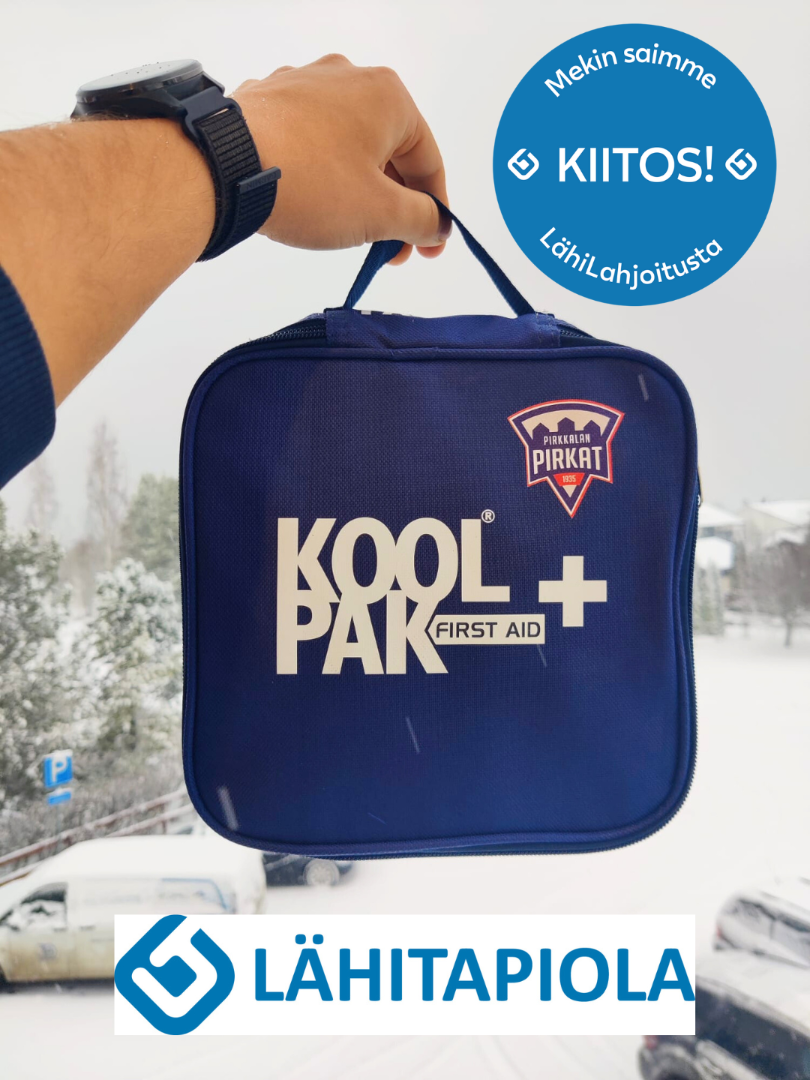 LähiLahjoituksen tuella ensiapulaukkuja junioreille
