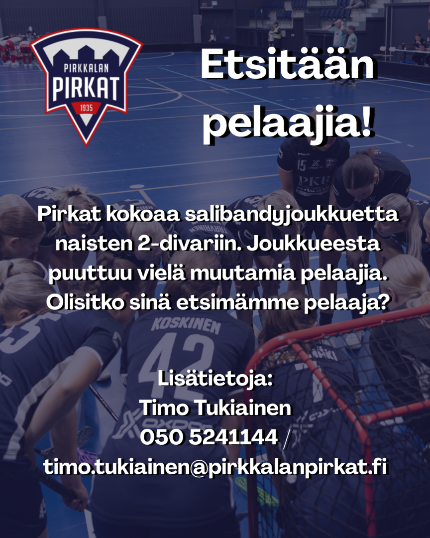 Etsitään pelaajia naisten 2-divariin