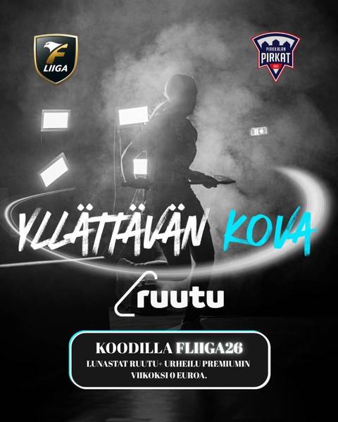 Seuraa F-liigaa ilmaiseksi viikon ajan - lunasta koodilla Ruutu+ Urheilu Premium!