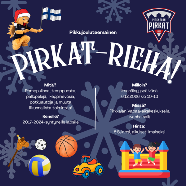Pirkat-rieha 6.12. klo 10-13!