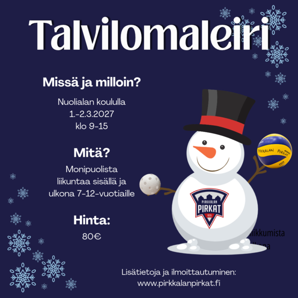 Talvilomaleiri 1.-2.3.2027