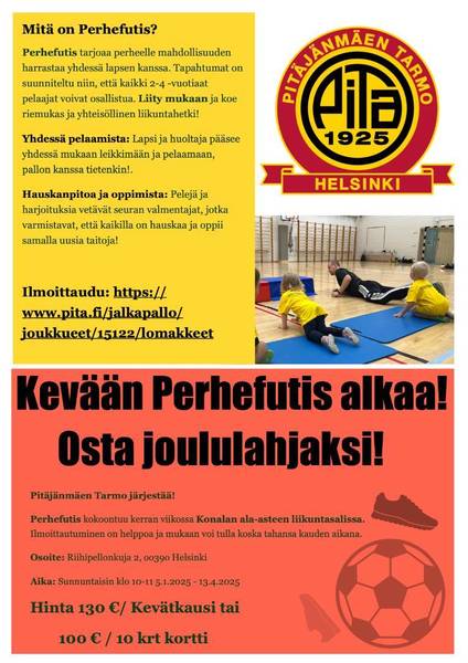 Ilmoittaudu mukaan Kevään Perhefutikseen!