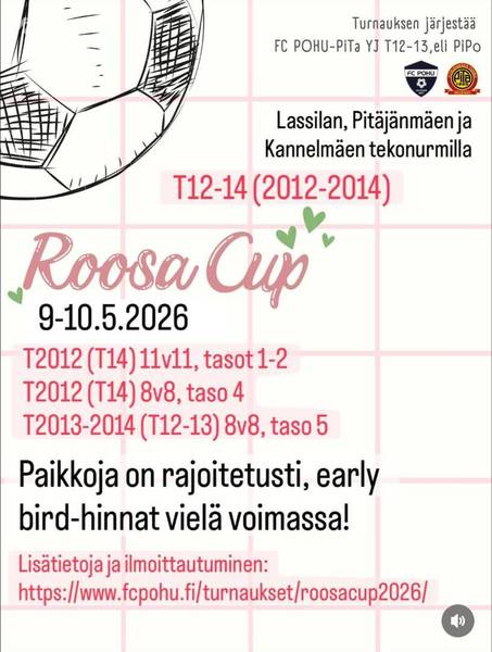 T12-14 Roosa Cup 9.-10.5.2026 FC POHU-PiTa YJ (2012-2013) 