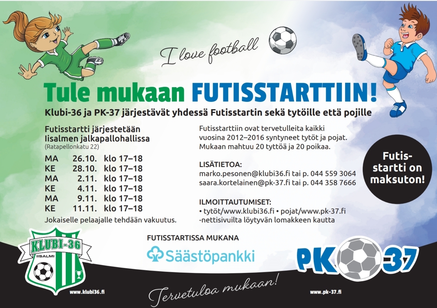 Tule mukaan FutisStarttiin!