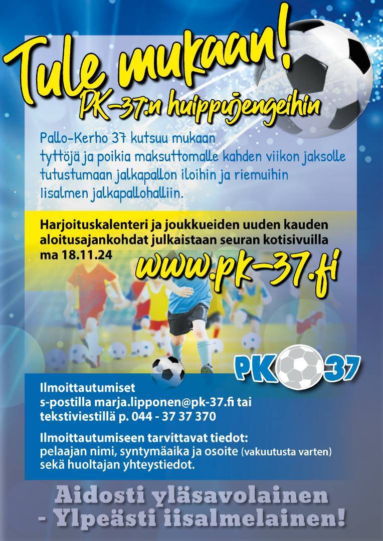 Tule mukaan tyttöjen ja poikien maksuttomalle kahden viikon kokeilujaksolle