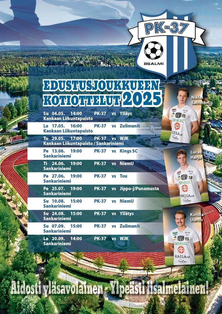 Edustusjoukkueen kotiottelut 2025