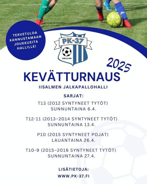 Kevätturnaus alkaa - tervetuloa hallille kannustamaan juniorijoukkueita!