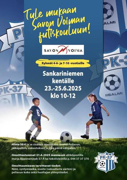 Tule mukaan Savon Voima -Futiskouluun!