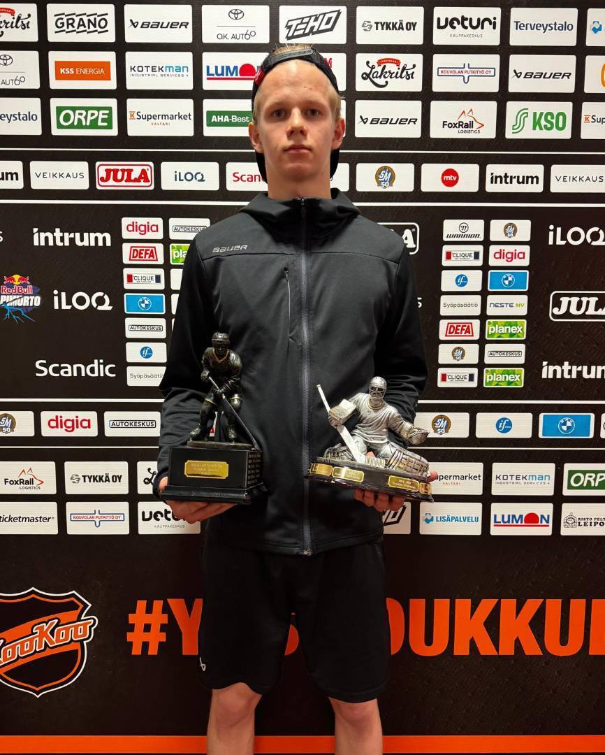 Vuoden juniori ja vuoden maalivahti KooKoo Junioreissa