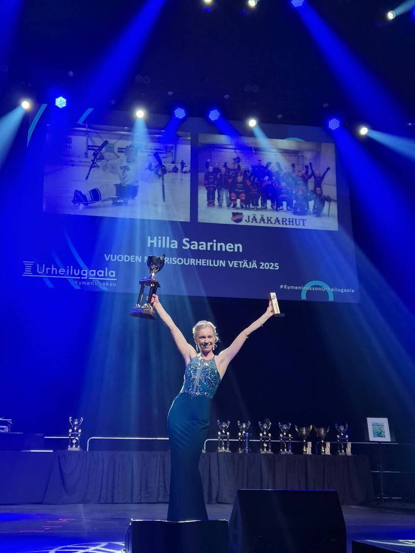 Vuoden 2025 nuorisourheilun vetäjä Kymenlaaksossa, Hilla Saarinen.