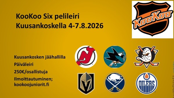 KooKoo Six leiri elokuun alussa