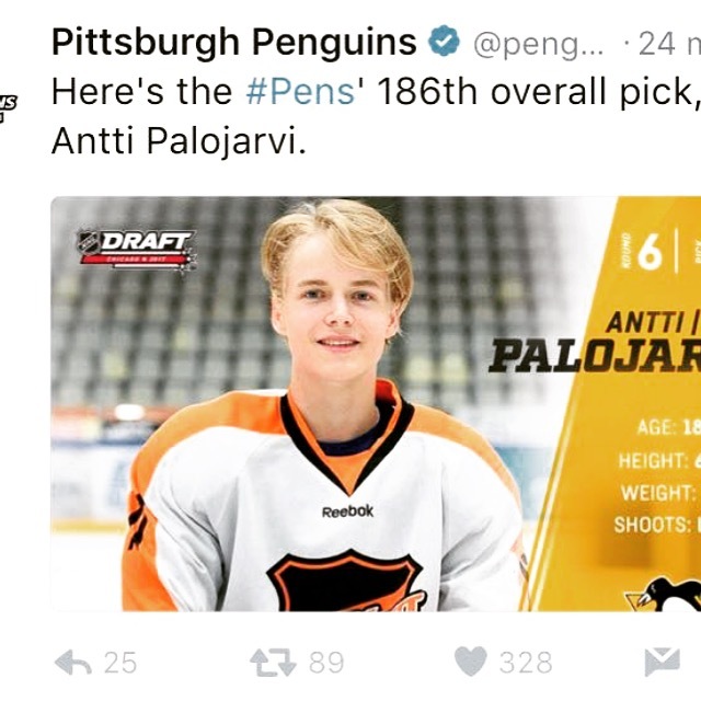 KooKoo kasvatti Antti Palojärvelle NHL varaus!