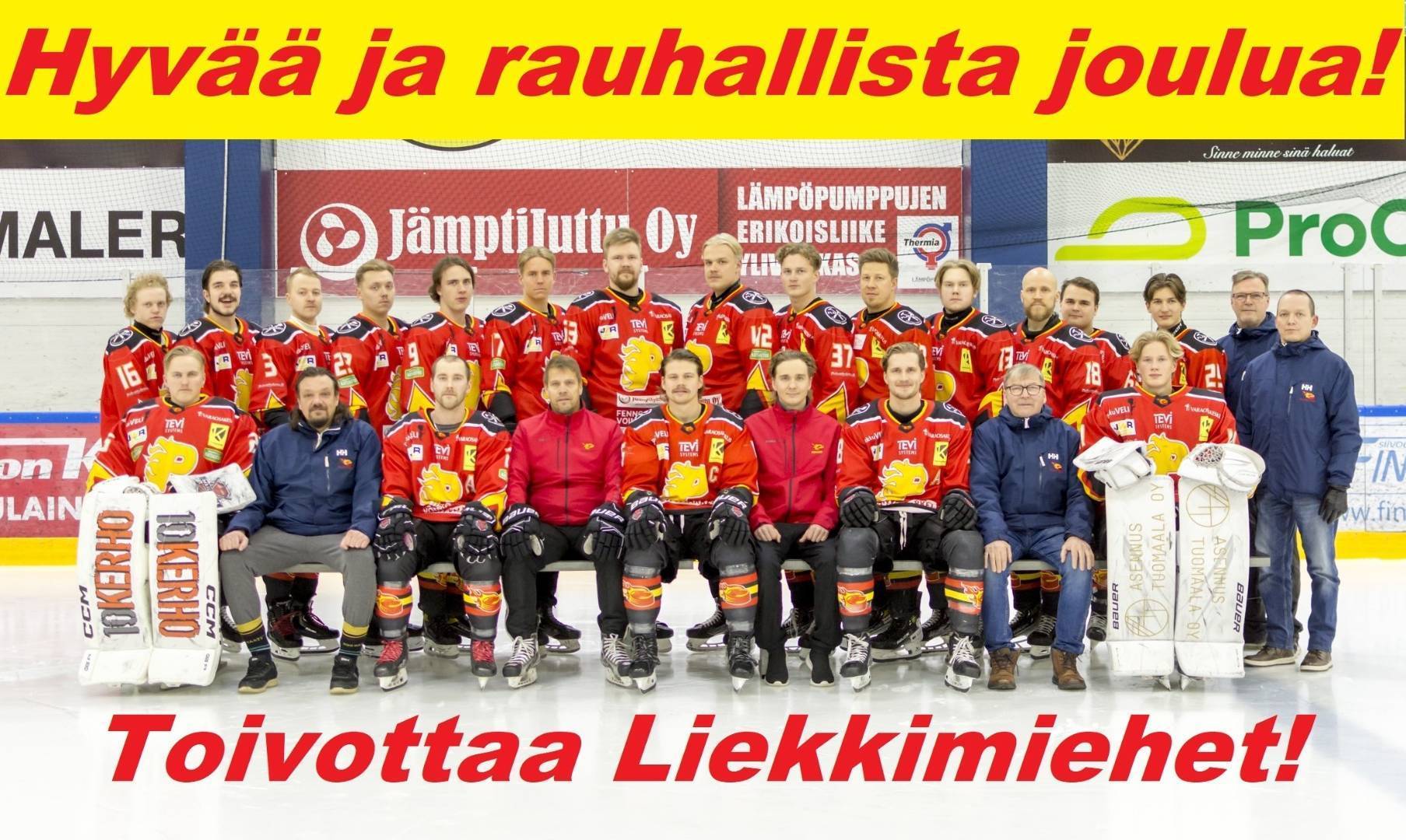 ​Liekkimiehet joulutauolle sarjakolmosina