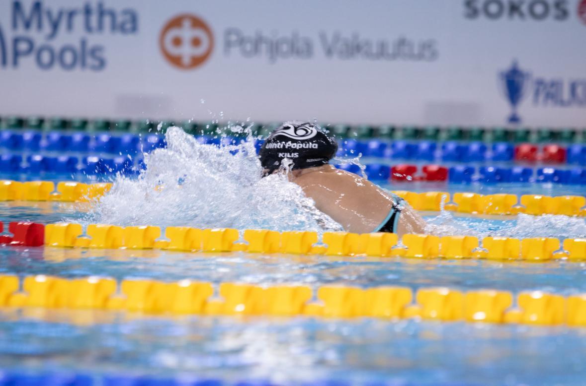 Uinti Populan Riialiina Kiljala rikkoi Nuorten EM-kisojen B-rajan Manse-Uinneissa Tampereella