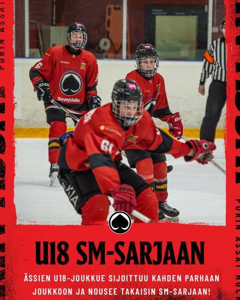 U18 joukkue pelaa ensi kaudella SM-sarjaa
