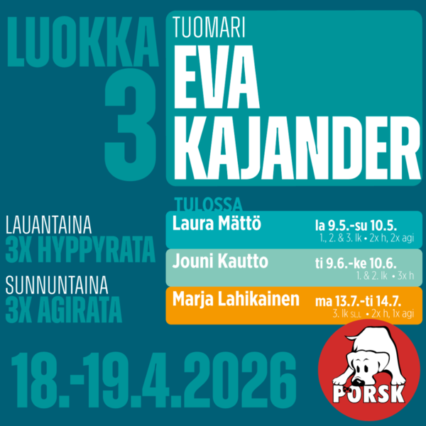 Agility - Huhtikuun hulinat 18.-19.4.2026